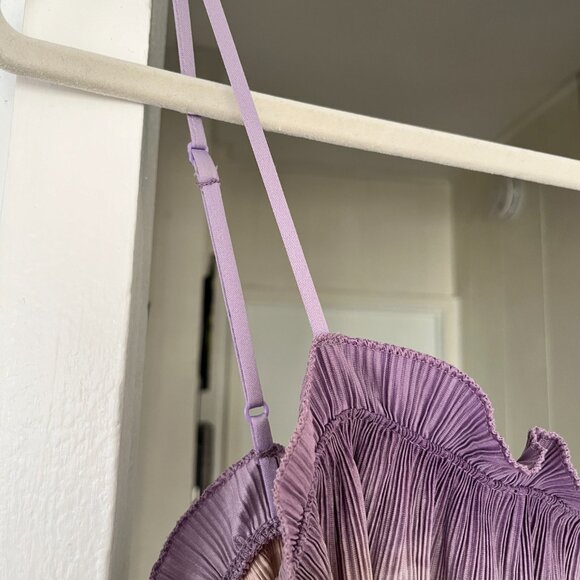 Madewell Texture & Thread Micropleat Tank Top in Ombré Rainbow, Size XL - Picture 6 of 9